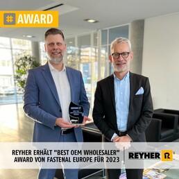 REYHER_Fastenal_Europe_Best_OEM_Wholesaler_Award_2024