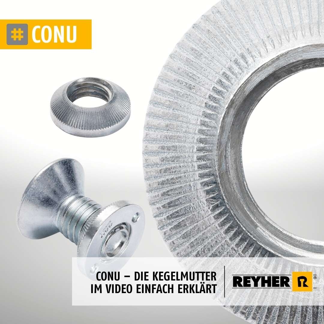 CONU Die Kegelmutter erklärt REYHER Verbindungselemente und